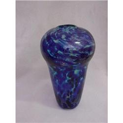 Blown Blue Glass  Vase  #1240696