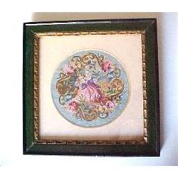 Framed Petit Point Picture #1240716