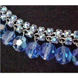 Blue Aurora Crystal Necklace #1240717