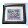 Image 1 : Petit Point Framed Oblong Embroidery #1240718