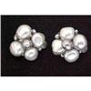 Image 1 : Grey Baroque Pearl Clip-on Earrings #1240720