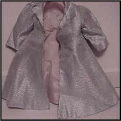 Doll Terri Lee Blue Lame Formal Coat tagged #1240736