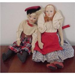 Doll Cloth Poland Couple 9" Foreign Ethnic #1240793