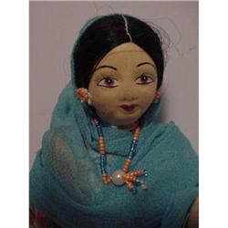 Doll India Woman Cloth Painted Face #1240805