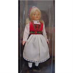 Doll Norway Norwegian Hardanger Painted #1240874