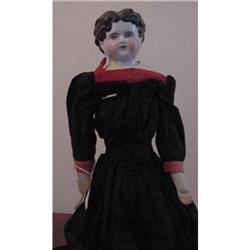 Doll China Black Hair Old Body Exposed Ears #1240892