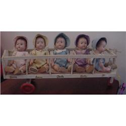 Doll Dionne Quints Babies Wood Transporter #1240900