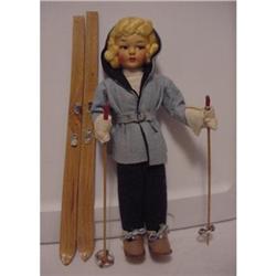 Doll Cloth Skiier Eros Made in Italy with Box #1240904