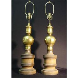 Pair of gilt lamps #1240919