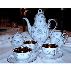 ~Bavarian China Coffee Service~ marked Rieber #1240937