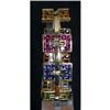 Image 1 : Deigner Multi Gem Yellow Gold Link Bracelet 14k#1264696