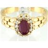  0.75ct Ruby & 0.24tcw Diamond 14k Gold Ring #1291107