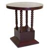 Art Deco Mahogany Pedestal Side Table #1291135