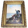 Image 1 : 19th c GETZ French Oyster Gatherers Genre #1291283