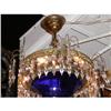Image 1 : French Cobalt Crystal Chandelier #1291402