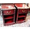 Image 1 : Pair Mahogany Chippendale Style Nightstands #1291528