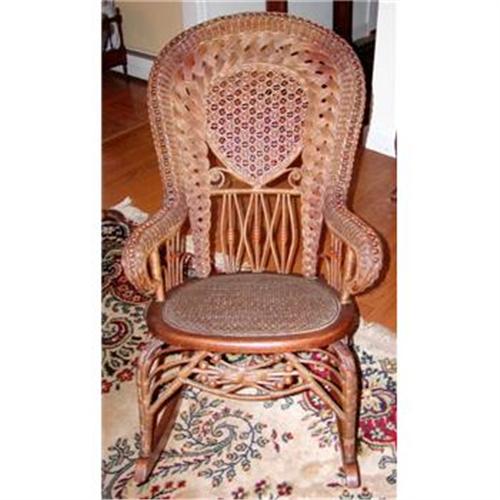 Heywood Wakefield Wicker Rocking Chair C 1870 S 1291529 Heywood Wakefield Antique Wicker Furniture