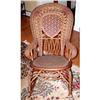 Image 1 : HEYWOOD WAKEFIELD Wicker Rocking Chair c.1870's#1291529