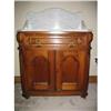 Image 1 : Walnut Victorian Marble top Washstand #1291655