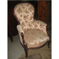 French NAPIII armchair in mahogany c.1890 #1291718