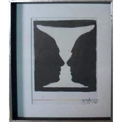 Johns   Cup 2 Picassos, two profiles, 1973 #1298535