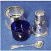 Image 1 : Stg.Open Salt,Pepper Shaker&Salt  Spoon #1298596