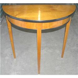 Biedermeier Style Demilune Console / Pier Table#1298704