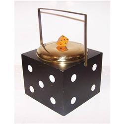 Deco "dice" ice bucket- midcentury modern #1298762