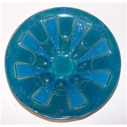 Higgins glass bowl from estate-midcentury #1298781