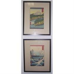 Pair of Prints- Asian Oriental Scenes (art) #1298792