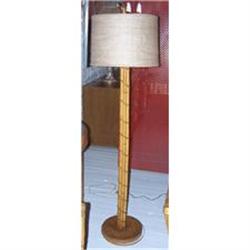 Rattan Floor lamp (midcentury modern light) #1298800