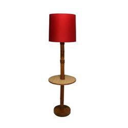 Rattan floor lamp - midcentury, modern, retro #1298901