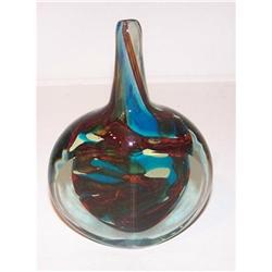 Mdina Matlese Sommerso vase-Italian glass #1298912