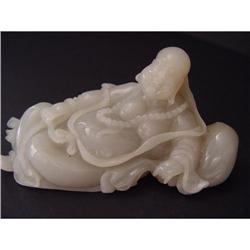 Chinese carved Celadon jade  #1299321