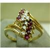 Image 1 : Vintage Estate Ruby and Diamond Bypass Design #1299440