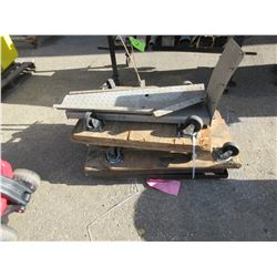 PILE OF ROLLING CARTS & STANDS