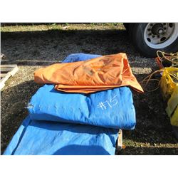PALLET C/W QUANTITY OF TARPS