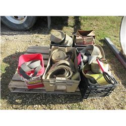 PALLET C/W STRAPS, BELTS, NAILS, ETC