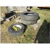 Image 1 : 2 - 275/80/R24.5 TIRES & 1 - 16" TRAILER TIRE (ALL FOR ONE MONEY)