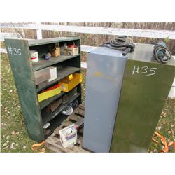 PALLET C/W 3 BOLT BINS AND CONTENTS