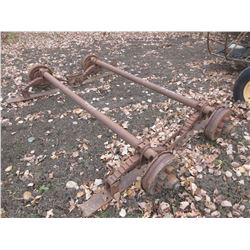 2 TRAILER AXLES C/W SPRINGS