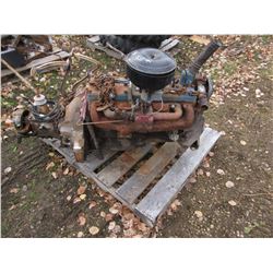 FLAT HEAD 6 CYLINDER MOTOR C/W DODGE TRANSMISSION