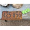 Image 1 : 1928 ONTARIO LICENSE PLATE