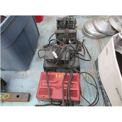 4 BATTERY CHARGERS