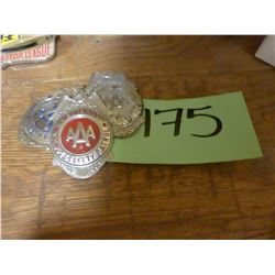 3 SAFETY PATROL BADGES