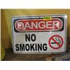 Image 1 : DANGER NO SMOKING METAL SIGN