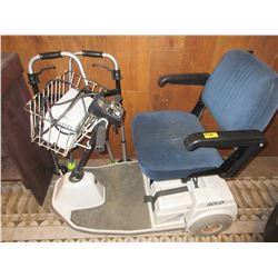 SOLO ELECTRIC SCOOTER (WORKING) & FOLDING WALKER