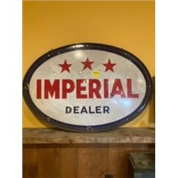 IMPERIAL OIL DOUBLE SIDED PORCELAIN SIGN (41 inches wide)