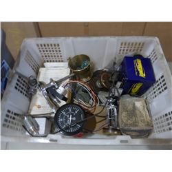 BIN C/W HANDLES, RPM GAUGES, ETC