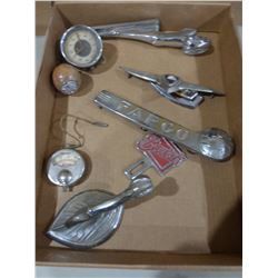 BOX C/W CAR EMBLEMS, ETC